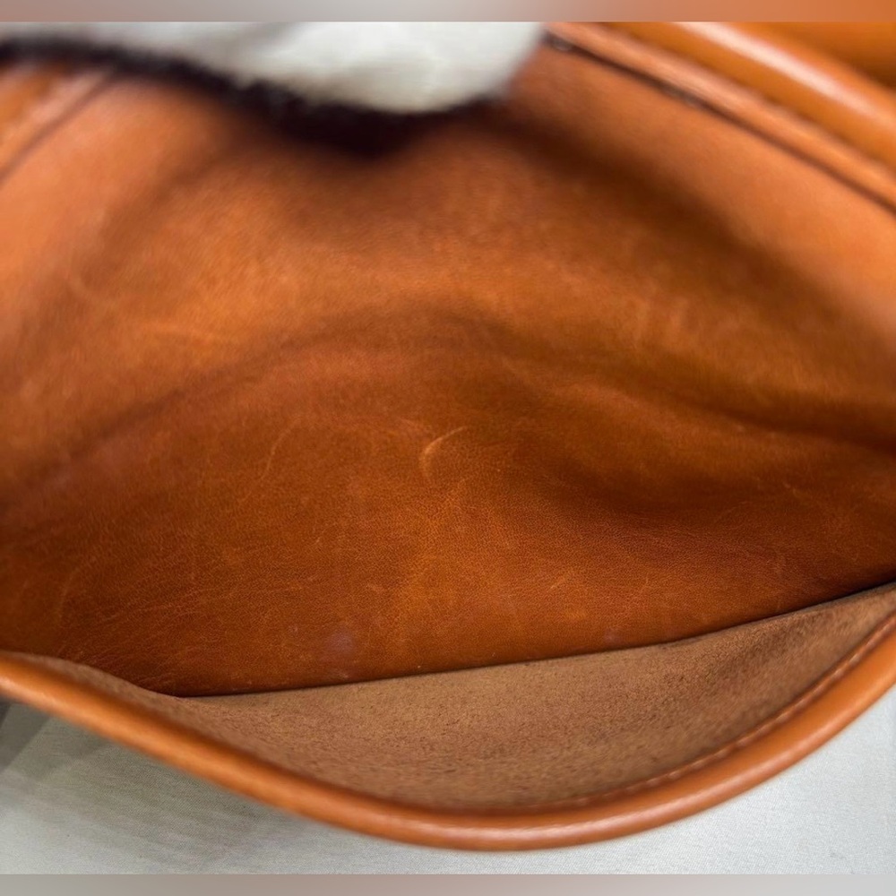 COACH Vintage 1994 Brown Glovetanned Leather Canteen Bag USA Made πΊπΈ - Picture 13 of 16